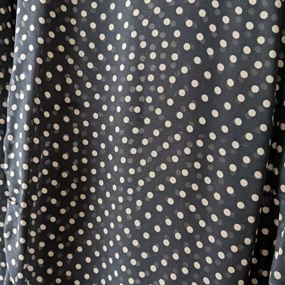 New! Coach Dot Georgette Pleated dress - Picture 8 of 11